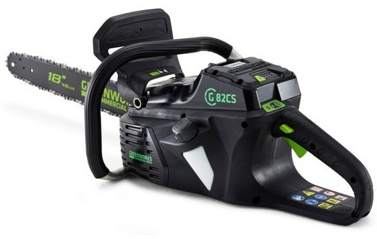 Аккумуляторная цепная пила Greenworks GС82CSK5